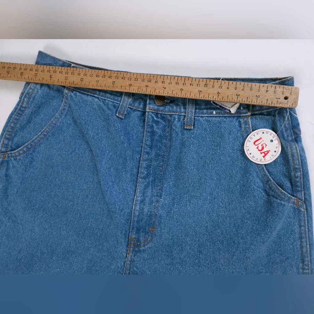 Crane Manufacturing Company Vintage Adjust A-Waist 100% Cotton Denim Jeans 30-36